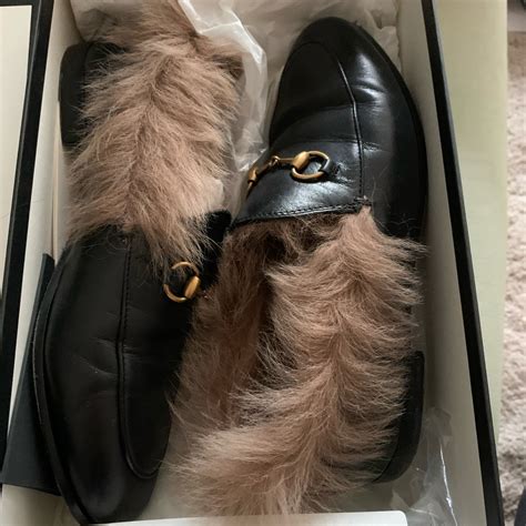 gucci fur loafers real fur|gucci fur loafers plaid.